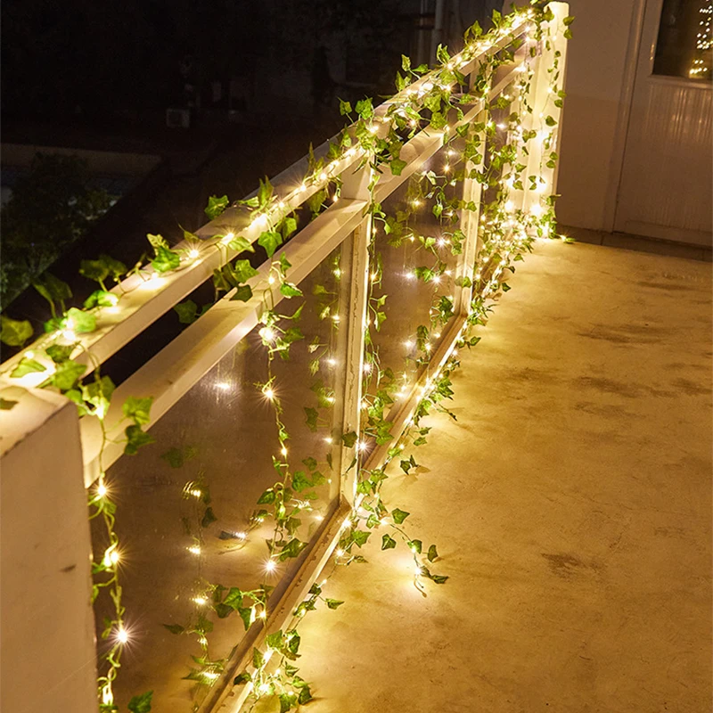 Solar Artificial Leaf Led Stri - Solar String Lights Outdoor 20M ulasan dan harga