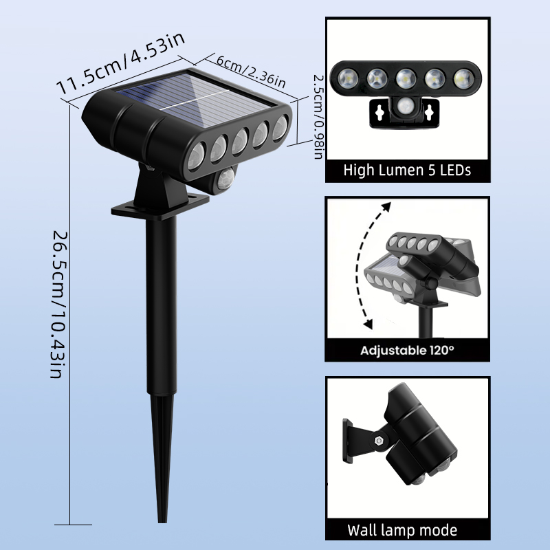 4PCS Solar Powered Outdoor Wal - Solar Wall Light Fence Lamp ulasan dan harga