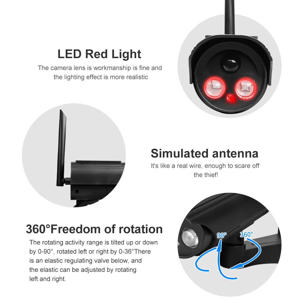 Outdoor Solar Simulation Camer - Solar Security Camera Light ulasan dan harga