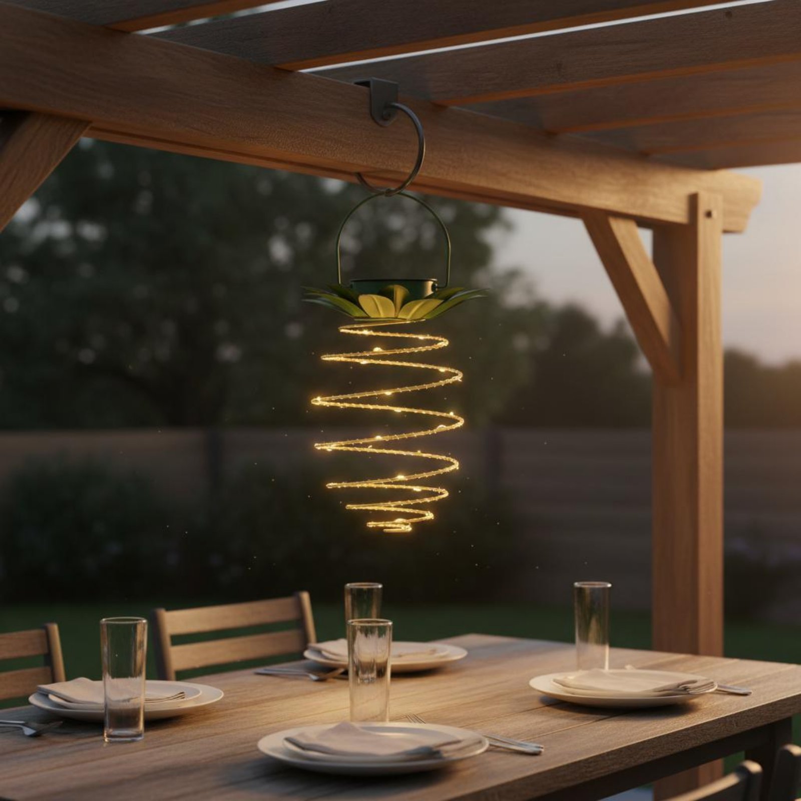 2 Pieces Solar Pineapple Lamp  - Solar Garden Light Outdoor Waterproof ulasan dan harga