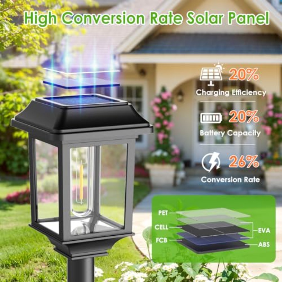 Solar Outdoor Lights Waterproo - Solar Pathway Lights 8 Pack ulasan dan harga