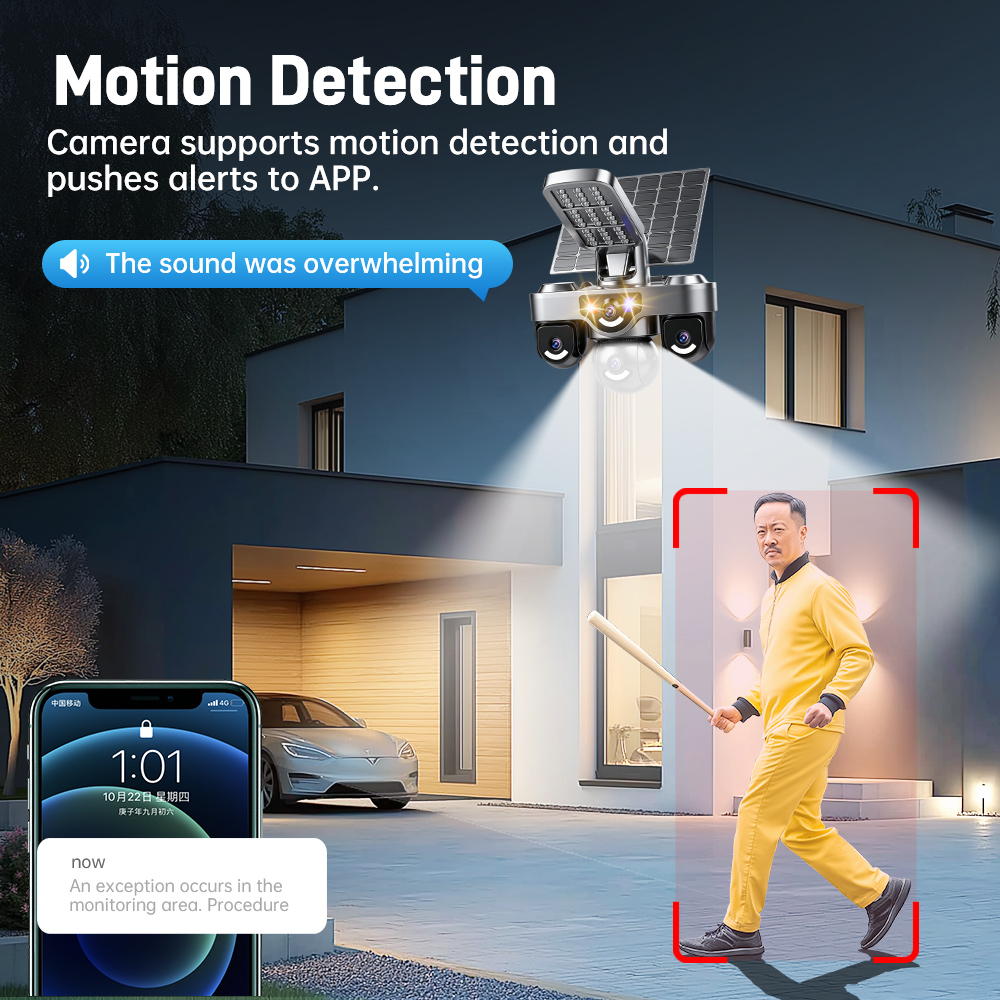 V380 Pro AOV 4G Sim Card Solar - Solar Security Camera Light ulasan dan harga