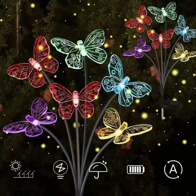 Solar Powered Butterfly Lights - Solar Garden Light Outdoor Waterproof ulasan dan harga