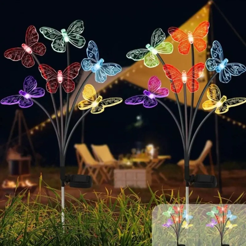Solar Powered Butterfly Lights - Solar Garden Light Outdoor Waterproof ulasan dan harga