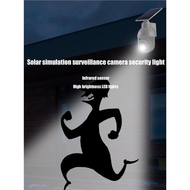 2X Solar Powered Analog Survei - Solar Security Camera Light ulasan dan harga
