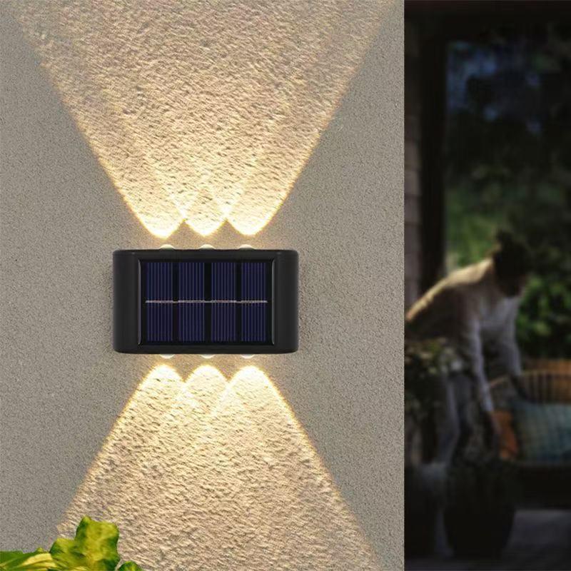 Outdoor Waterproof Solar LED W - Solar Wall Light Fence Lamp ulasan dan harga