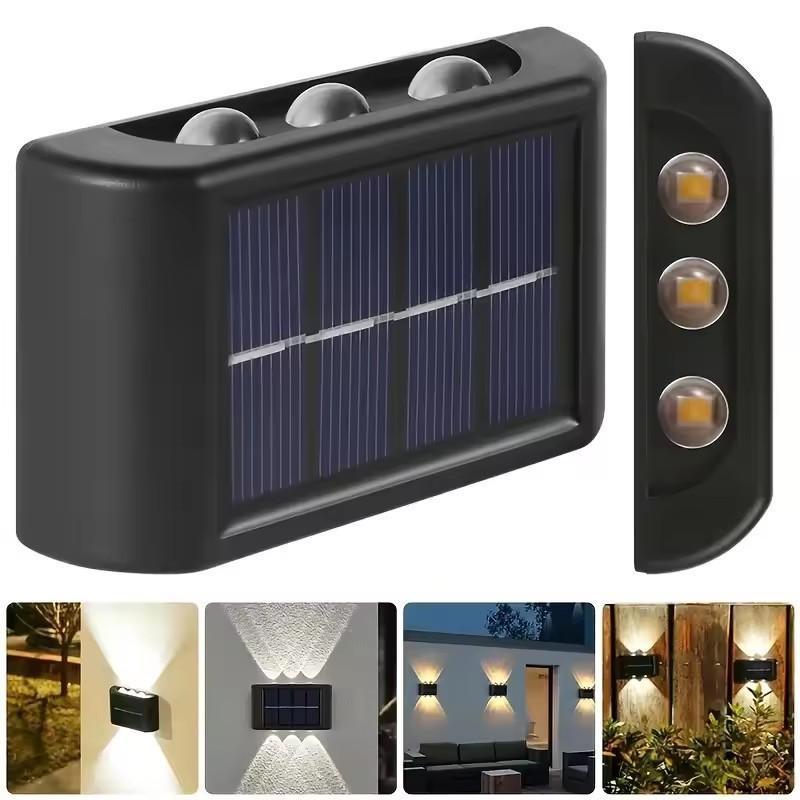 Outdoor Waterproof Solar LED W - Solar Wall Light Fence Lamp ulasan dan harga
