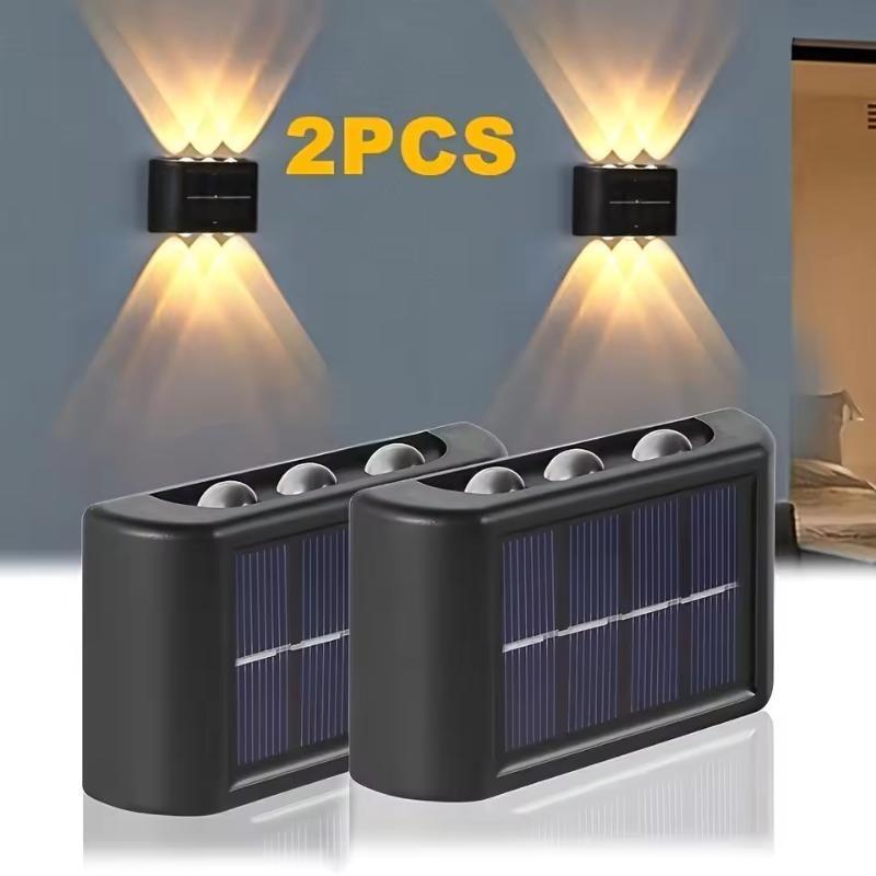 Outdoor Waterproof Solar LED W - Solar Wall Light Fence Lamp ulasan dan harga