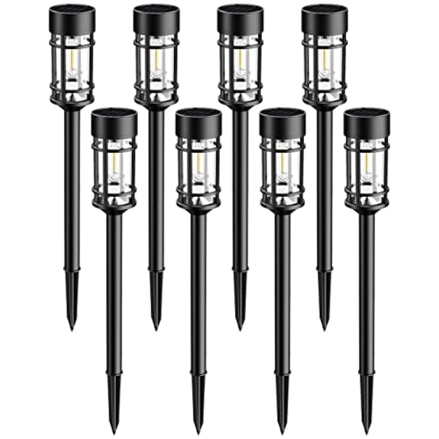 Solar Lights Outdoor Waterproo - Solar Pathway Lights 8 Pack ulasan dan harga