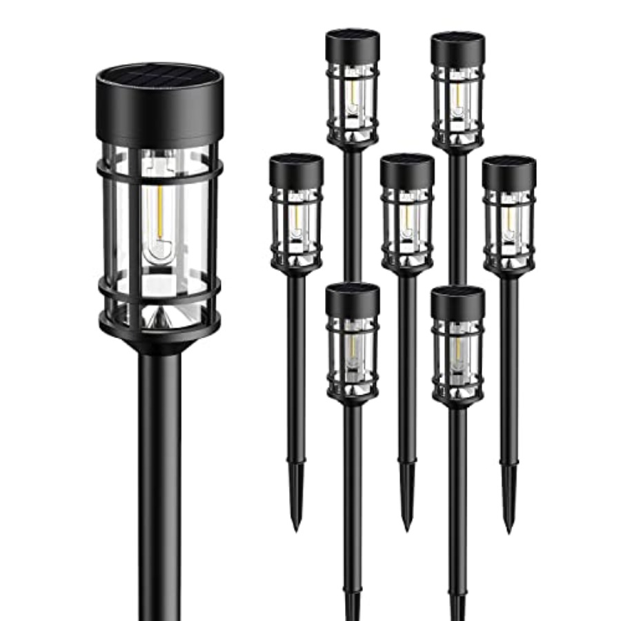 Solar Lights Outdoor Waterproo - Solar Pathway Lights 8 Pack ulasan dan harga