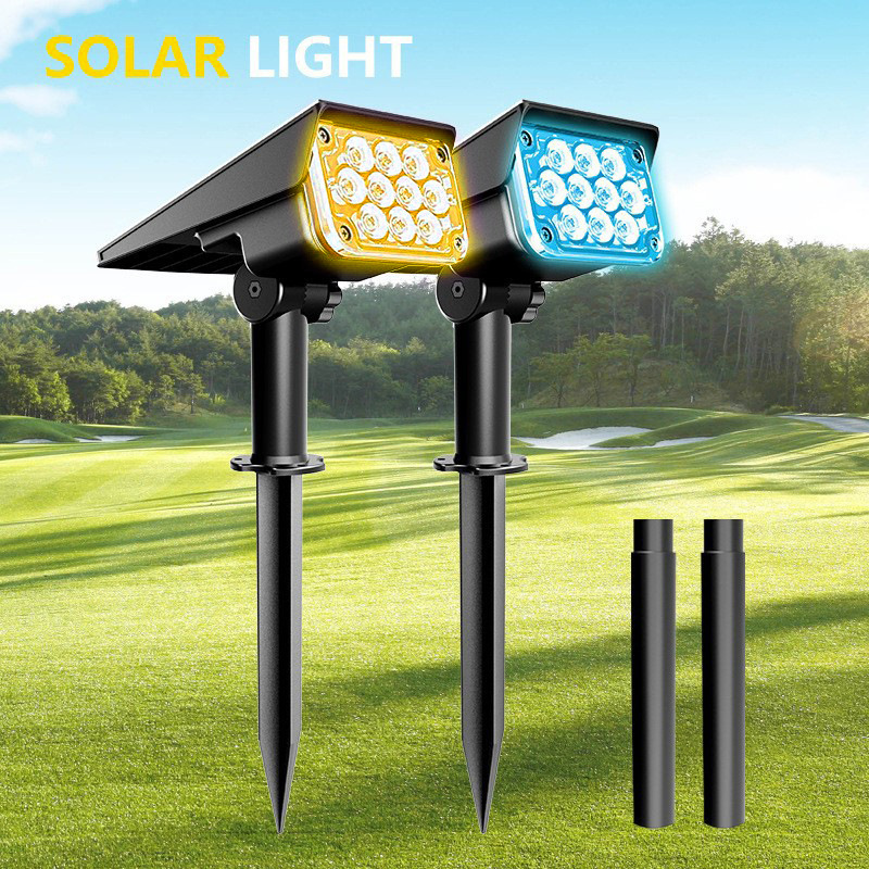 New Lawn Solar Lamps LED Water - Solar Garden Spotlight Rgb ulasan dan harga