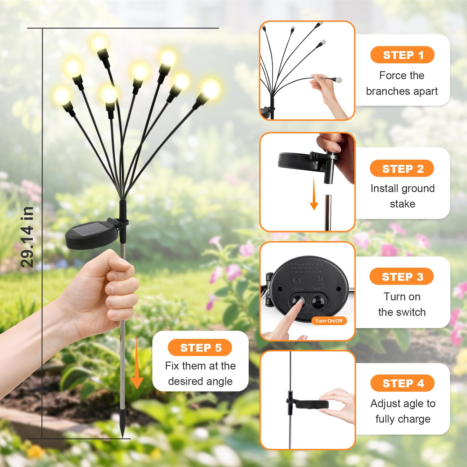 Solar Garden Decorative Lights - Solar Ground Light Driveway ulasan dan harga