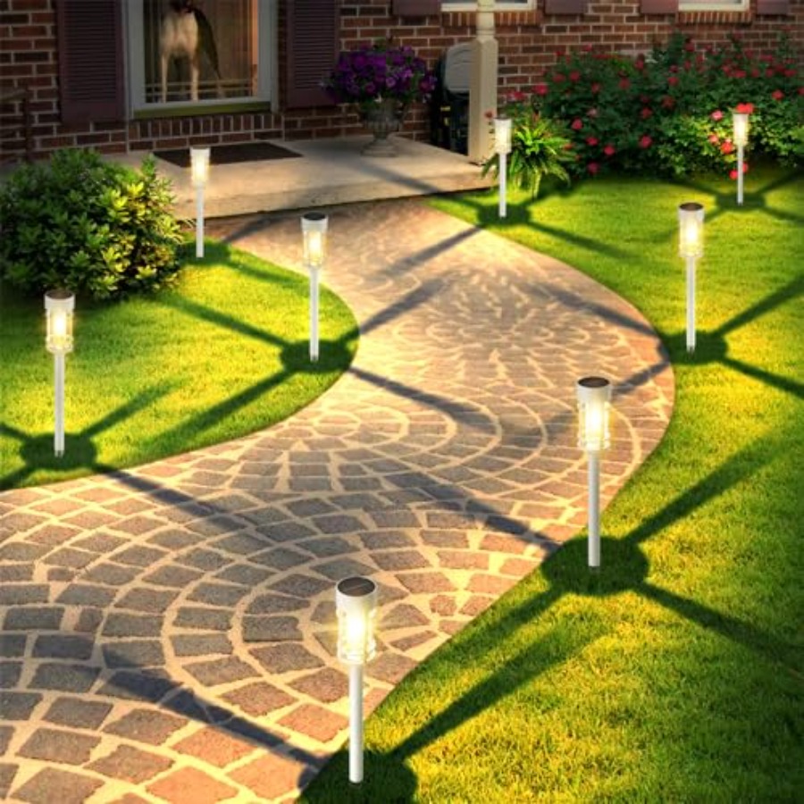 Solar Pathway Lights Outdoor W - Solar Pathway Lights 8 Pack ulasan dan harga