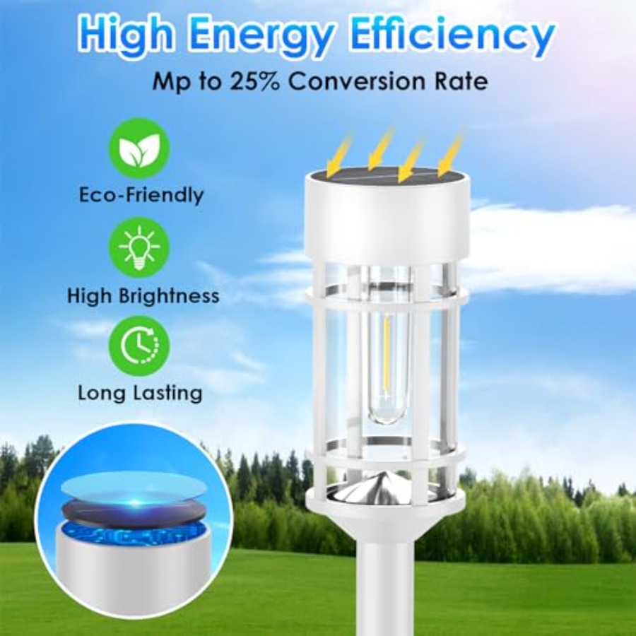 Solar Pathway Lights Outdoor W - Solar Pathway Lights 8 Pack ulasan dan harga