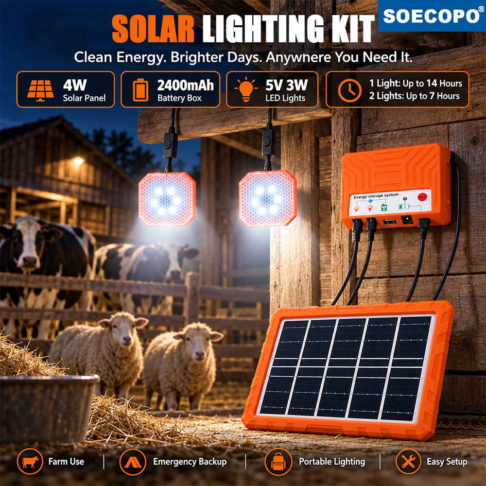 4W Solar Panel Lighting Kit 24 - Solar Panel Light Kit Shed ulasan dan harga
