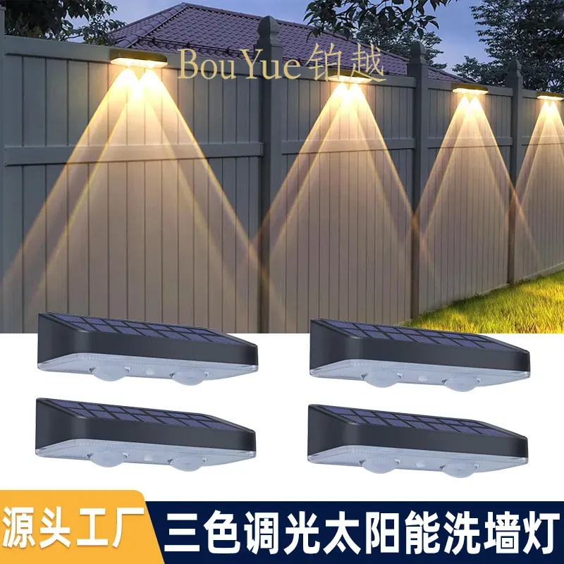 Custom Solar Wall Washer Light - Solar Wall Light Fence Lamp ulasan dan harga