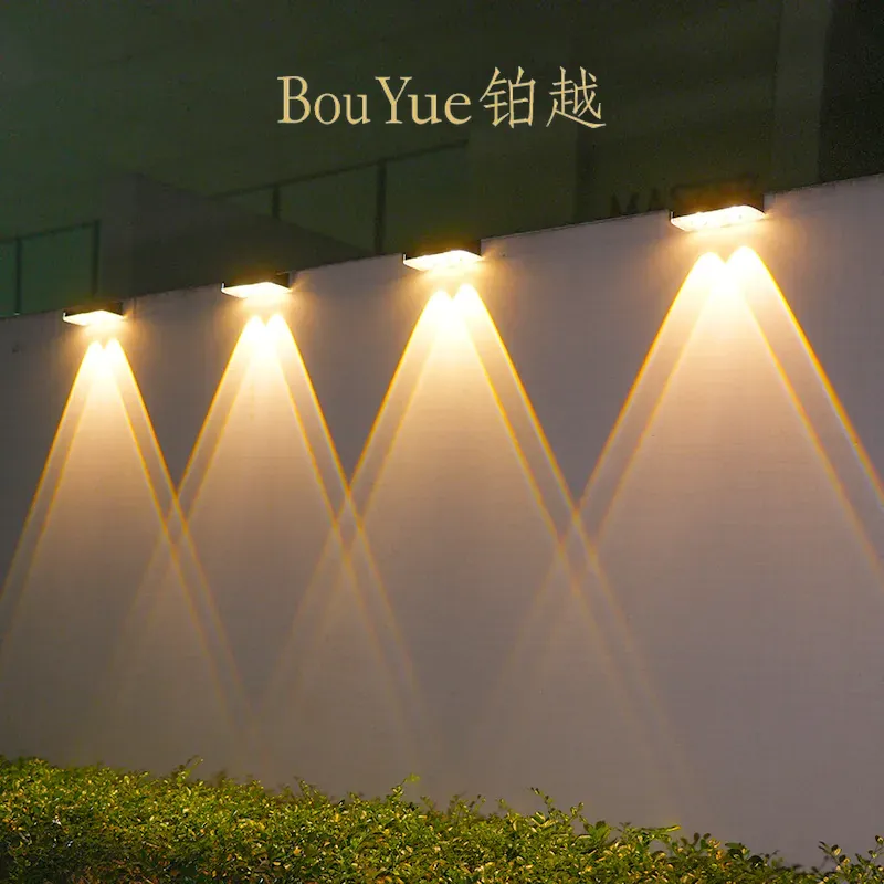 Custom Solar Wall Washer Light - Solar Wall Light Fence Lamp ulasan dan harga