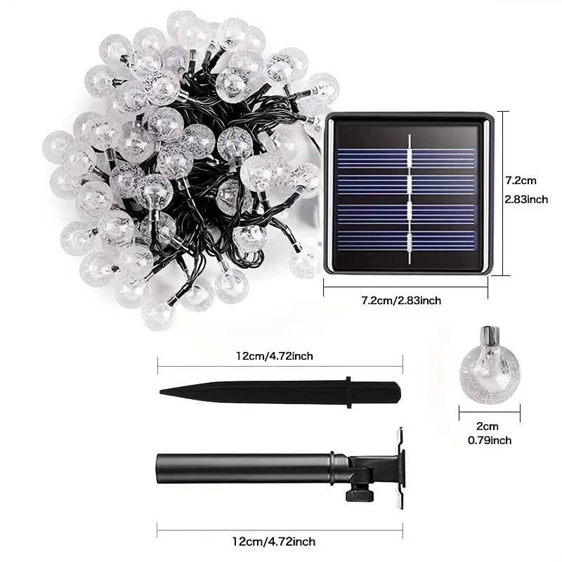 NEW 200 LEDs Solar Fairy Strin - Solar String Lights Outdoor 20M ulasan dan harga
