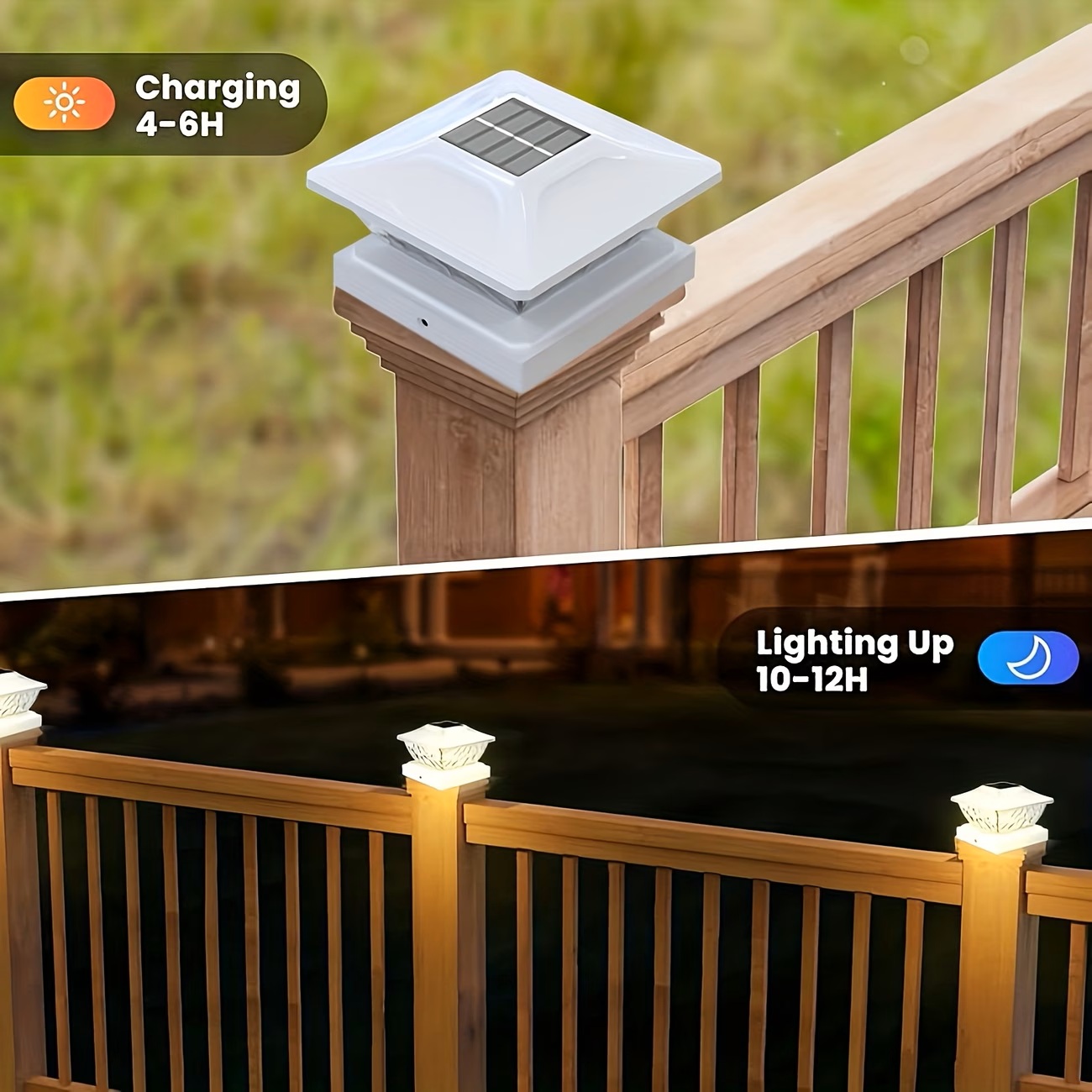 Outdoor Waterproof Villa Gate  - Solar Post Cap Light 4X4 ulasan dan harga