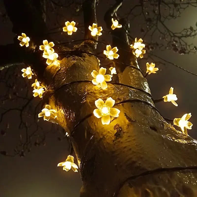 Solar Cherry Garden Flower Lig - Solar String Lights Outdoor 20M ulasan dan harga