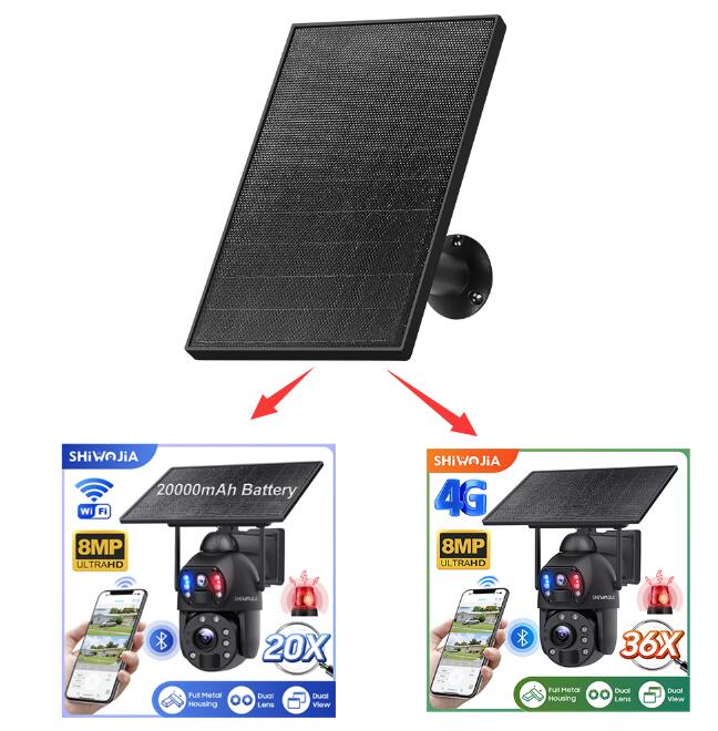 SHIWOJIA Solar Panels Suitable - Solar Security Camera Light ulasan dan harga