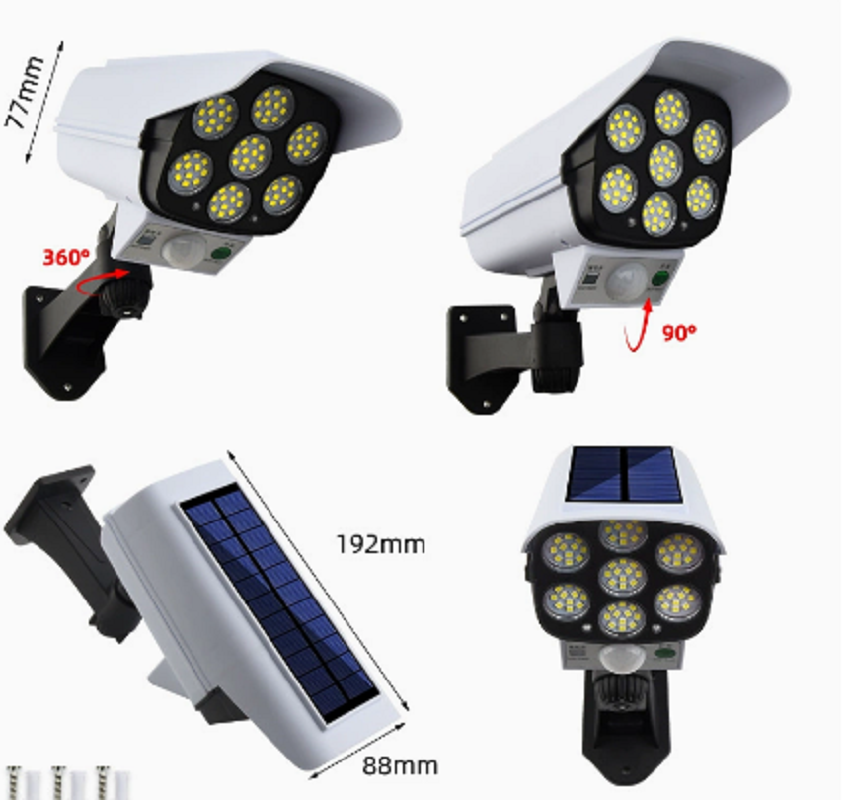 Remote Control Solar Simulatio - Solar Security Camera Light ulasan dan harga