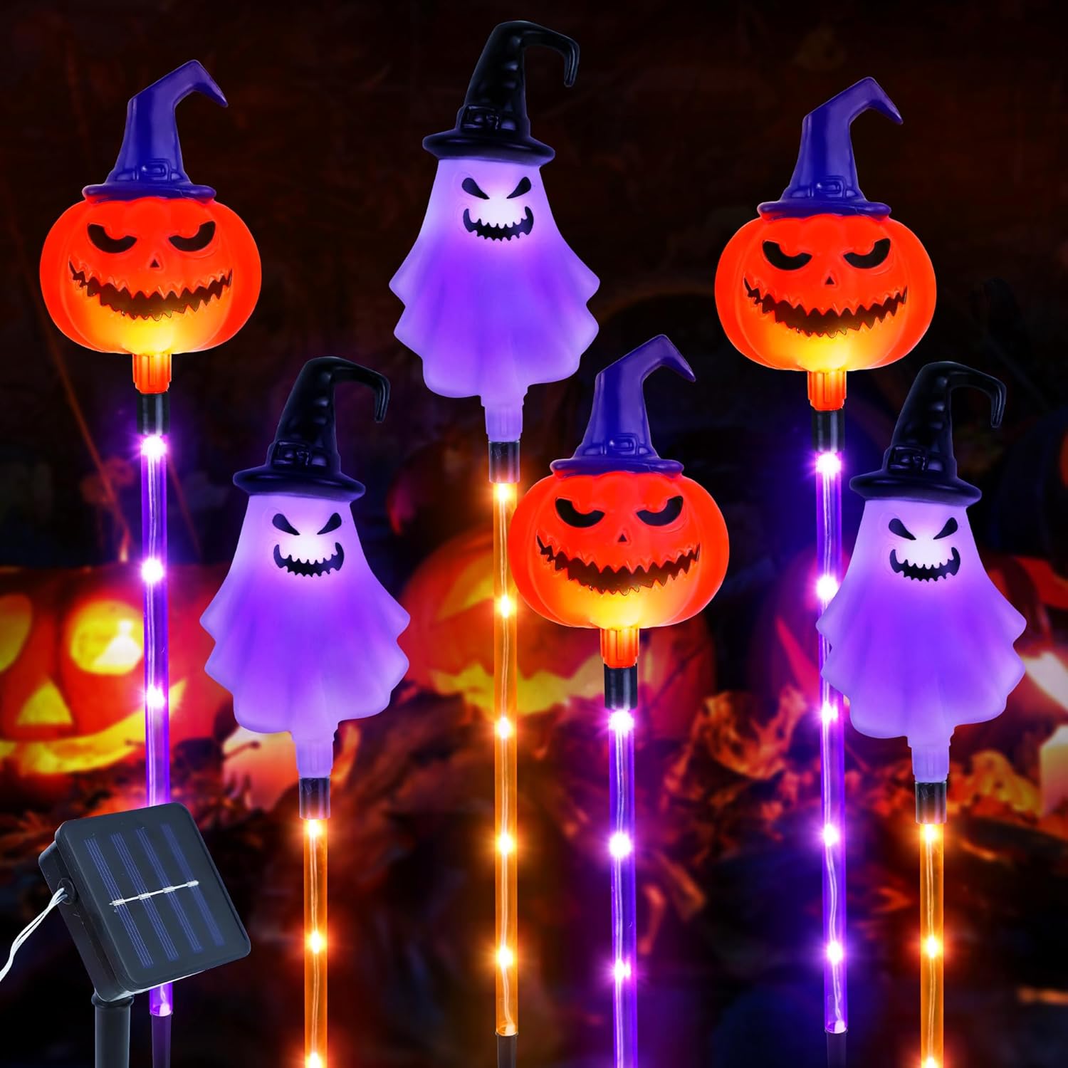 6 Pack Solar Halloween Pathway - Solar Pathway Lights 8 Pack ulasan dan harga