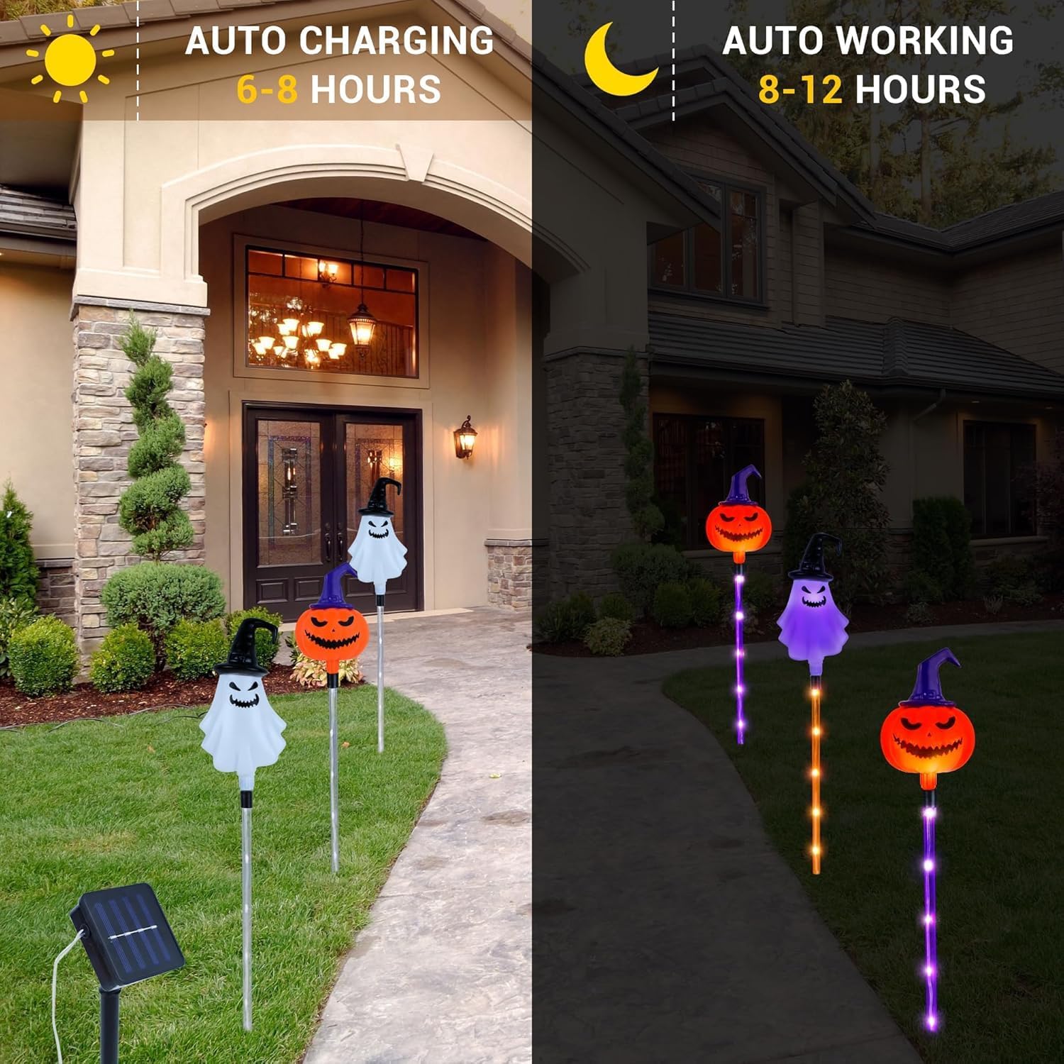 6 Pack Solar Halloween Pathway - Solar Pathway Lights 8 Pack ulasan dan harga
