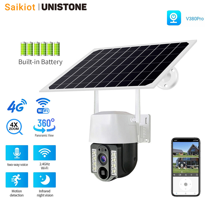 Saikiot V380 Pro 4MP 4G SIM WI - Solar Security Camera Light ulasan dan harga