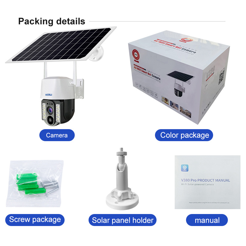 Saikiot V380 Pro 4MP 4G SIM WI - Solar Security Camera Light ulasan dan harga