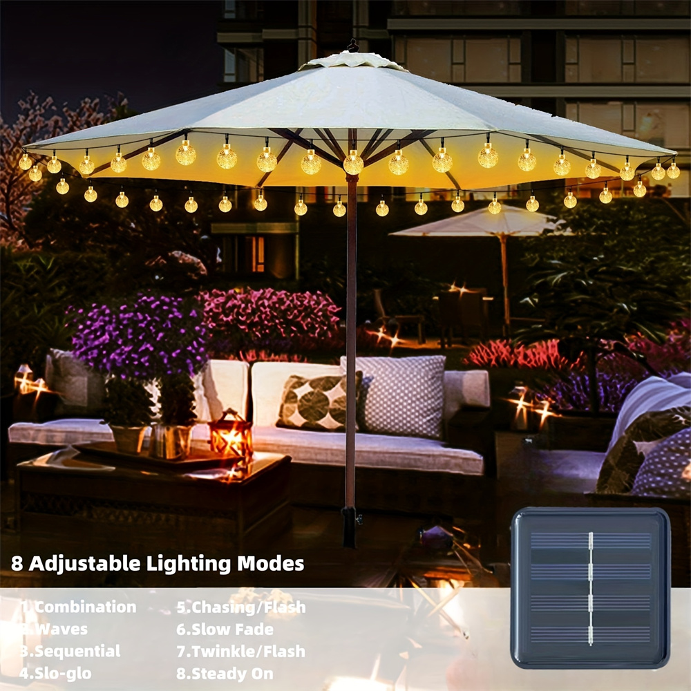 Solar String Lights 14.76ft 30 - Solar String Lights Outdoor 20M ulasan dan harga