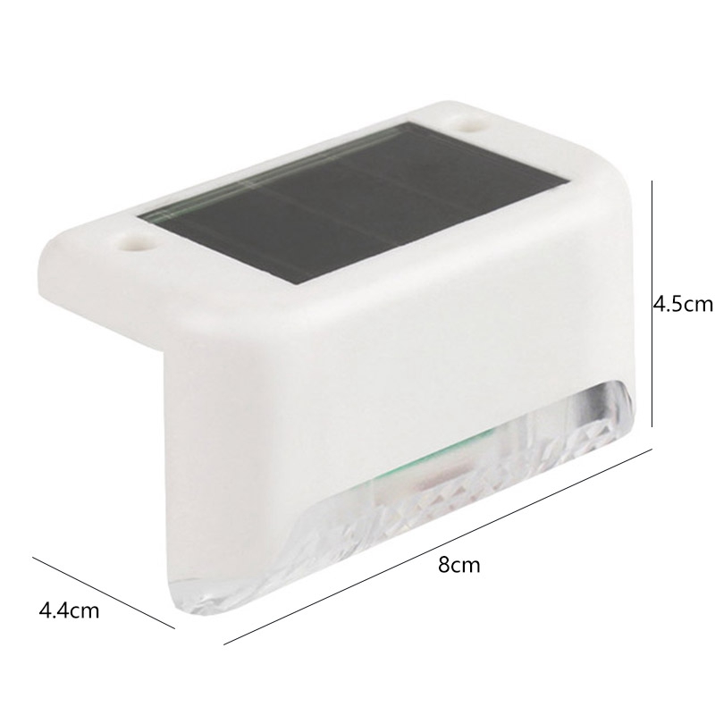 AT29-4Pcs LED Solar Path Stair - Solar Wall Light Fence Lamp ulasan dan harga