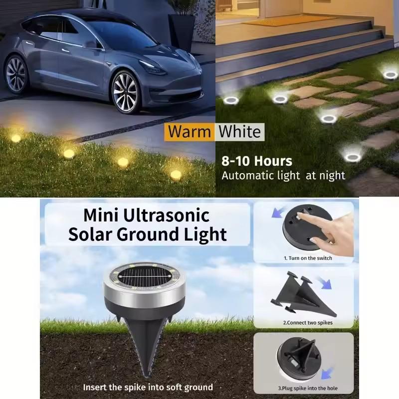 Solar Disk Light IP68 Waterpro - Solar Garden Light Dusk To Dawn ulasan dan harga