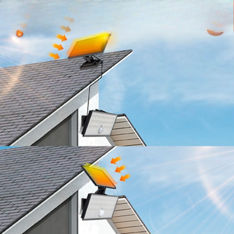 Solar outdoor floodlight with  - Solar Flood Light Motion Sensor 200W ulasan dan harga