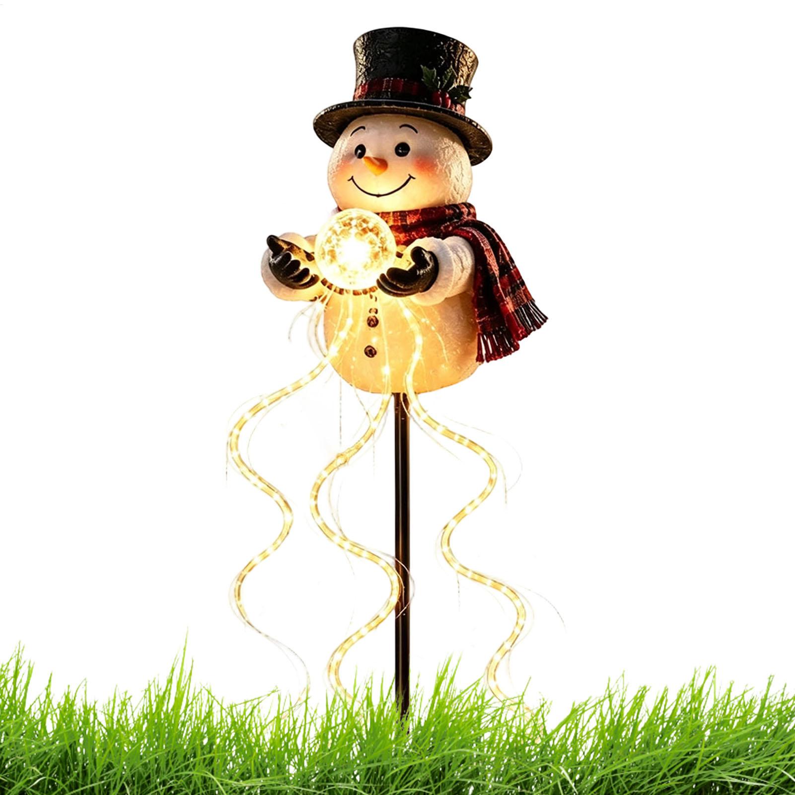 Solar Christmas Snowman Garden - Solar Ground Light Driveway ulasan dan harga