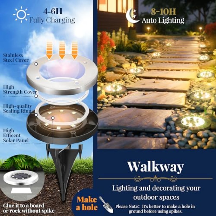 Solar Ground Lights Solar Ligh - Solar Ground Light Driveway ulasan dan harga