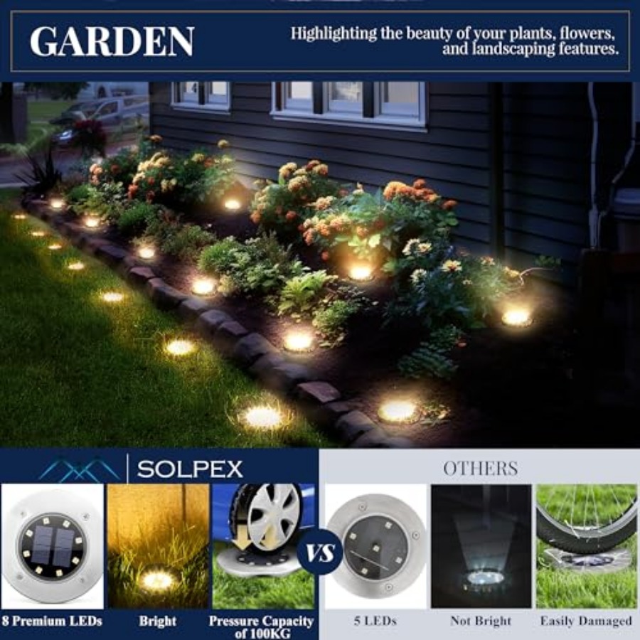 Solar Ground Lights Solar Ligh - Solar Ground Light Driveway ulasan dan harga