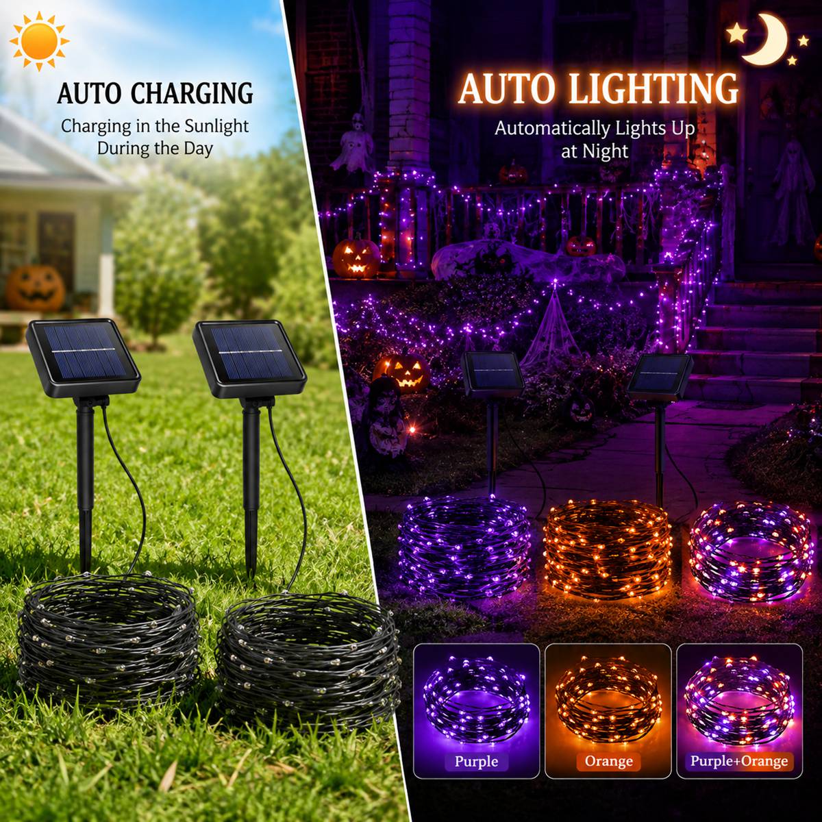 2 Pack Halloween Solar Powered - Solar Pathway Lights 8 Pack ulasan dan harga