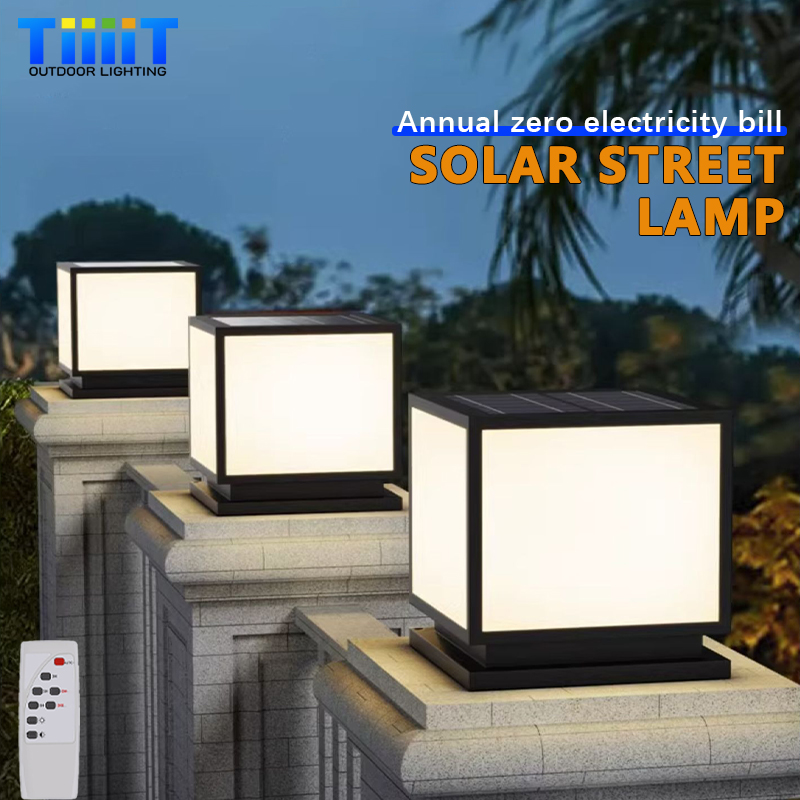 Outdoor LED Solar Column Light - Solar Post Cap Light 4X4 ulasan dan harga