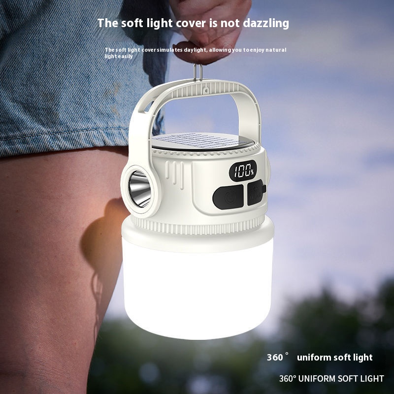 LED Solar Bulb Light Rechargea - Solar Lantern Camping Collapsible ulasan dan harga