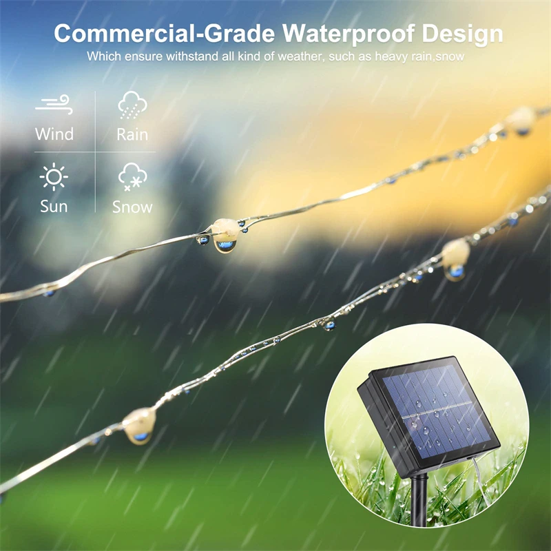 7M 12M 17M 22M LED Solar Fairy - Solar String Lights Outdoor 20M ulasan dan harga