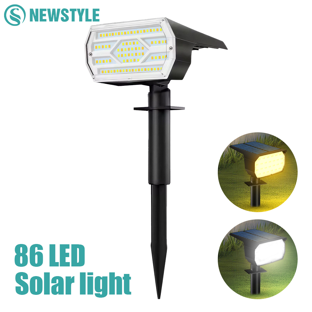 86LED Solar Spot Lights Outdoo - Solar Garden Spotlight Rgb ulasan dan harga