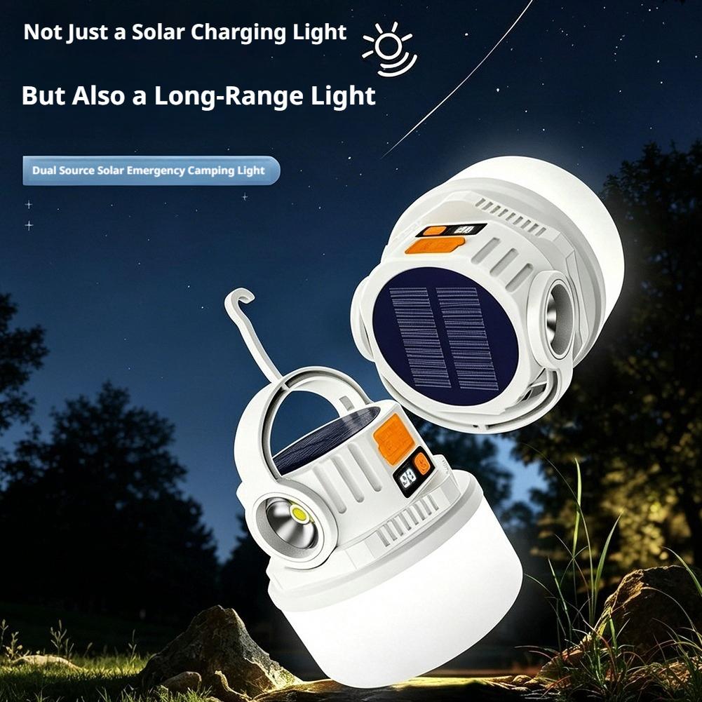 Solar Camping Light Dual Light - Solar Lantern Camping Collapsible ulasan dan harga