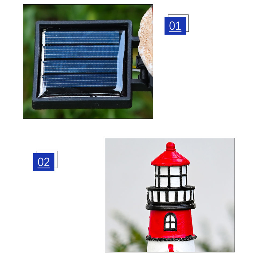 Outdoor Solar Lighthouse Light - Solar Garden Light Dusk To Dawn ulasan dan harga
