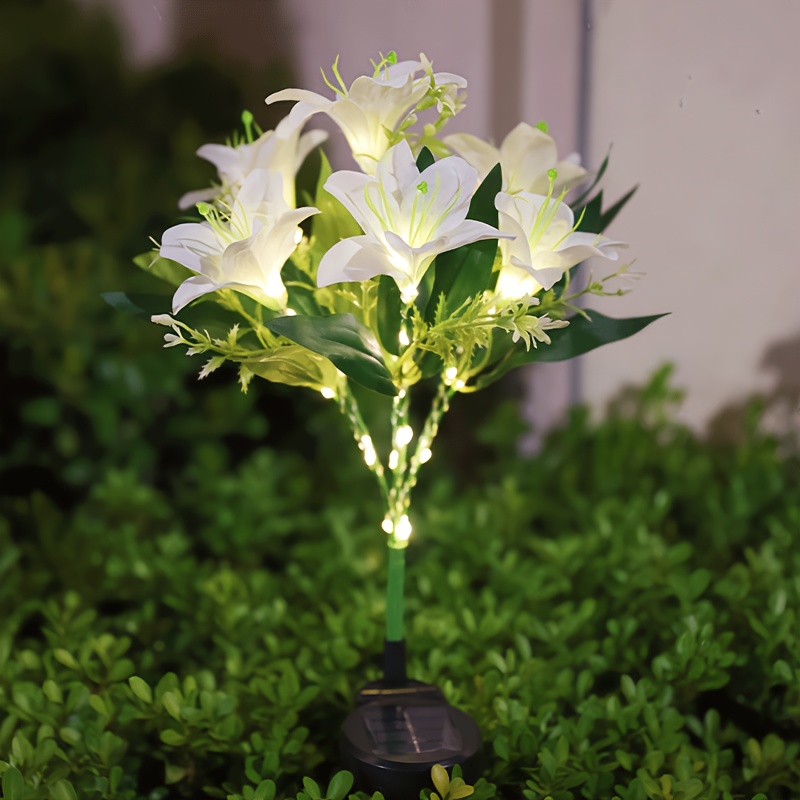 Multi-Bloom Pink Lily Solar Ga - Solar Ground Light Driveway ulasan dan harga